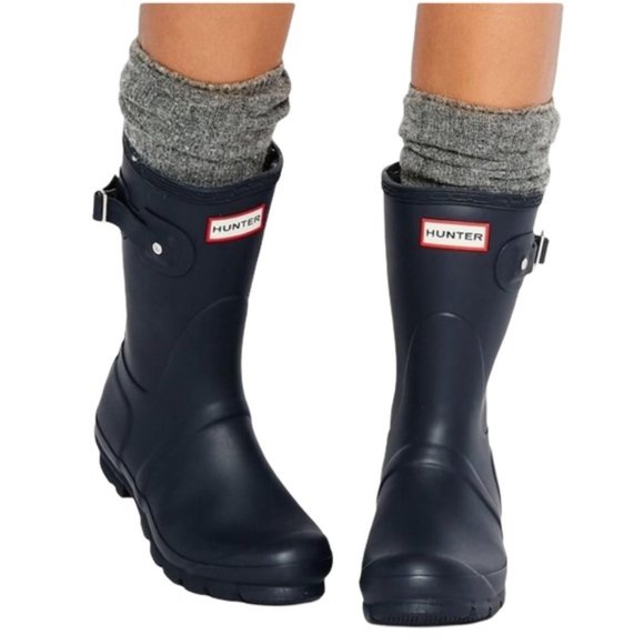 Hunter Shoes - NEW HUNTER Original Short Boots Navy Blue